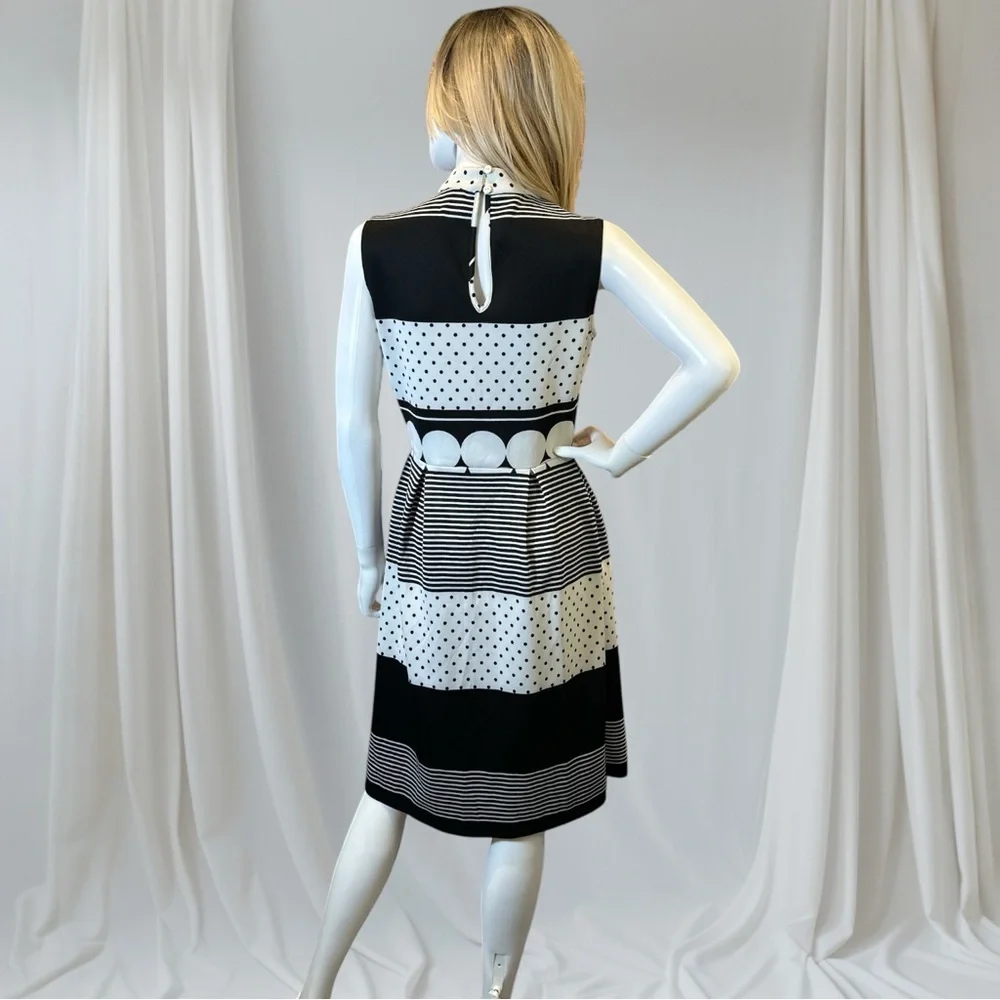 🎉Host Pick 🎉 Kate and Lily Black & White A-line Midi Dress - Picture 3 of 9